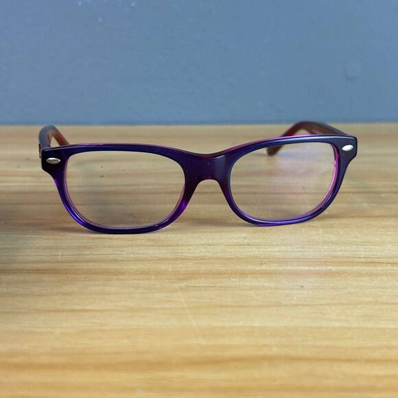RayBan RB 1555 3666 Eyeglasses Violet On Fuxia Fluo Acetate Frame Only 46-16 125 - Picture 3 of 7